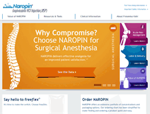 Tablet Screenshot of naropin-us.com